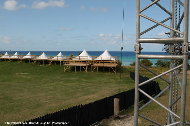 The Aqueduct Venue Under Construction - Saturday, January 20th - 10th Anniversary - Air Jamaica Jazz & Blues Festival 2007 - The Art of Music - Tuesday, January 23 - Saturday, January 27, 2007, The Aqueduct on Rose Hall, Montego Bay, Jamaica - Negril Travel Guide, Negril Jamaica WI - http://www.negriltravelguide.com - info@negriltravelguide.com...!