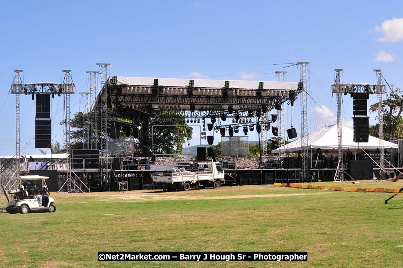 Preparations Continue [One Day To Go] at the Venue & Office - Jamaica Jazz and Blues Festival 2009 - Presented by Air Jamaica - Thursday, January 15, 2009 - Venue at the Aqueduct on Rose Hall Resort &amp; Country Club, Montego Bay, Jamaica - Thursday, January 22 - Saturday, January 24, 2009 - Photographs by Net2Market.com - Barry J. Hough Sr, Photographer/Photojournalist - Negril Travel Guide, Negril Jamaica WI - http://www.negriltravelguide.com - info@negriltravelguide.com...!