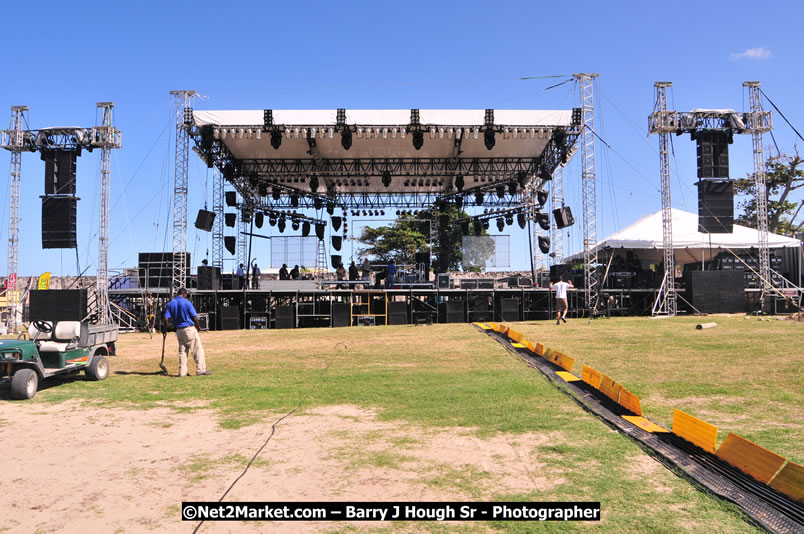 Preparations Continue [One Day To Go] at the Venue & Office - Jamaica Jazz and Blues Festival 2009 - Presented by Air Jamaica - Thursday, January 15, 2009 - Venue at the Aqueduct on Rose Hall Resort &amp; Country Club, Montego Bay, Jamaica - Thursday, January 22 - Saturday, January 24, 2009 - Photographs by Net2Market.com - Barry J. Hough Sr, Photographer/Photojournalist - Negril Travel Guide, Negril Jamaica WI - http://www.negriltravelguide.com - info@negriltravelguide.com...!