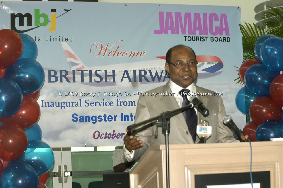  British Airways Inaugurates New Scheduled Service from London Gatwick Airport to Sangster International Airport, Montego Bay, Jamaica, Thursday, October 29, 2009 - Photographs by Barry J. Hough Sr. Photojournalist/Photograper - Photographs taken with a Nikon D70, D100, or D300 - Negril Travel Guide, Negril Jamaica WI - http://www.negriltravelguide.com - info@negriltravelguide.com...!